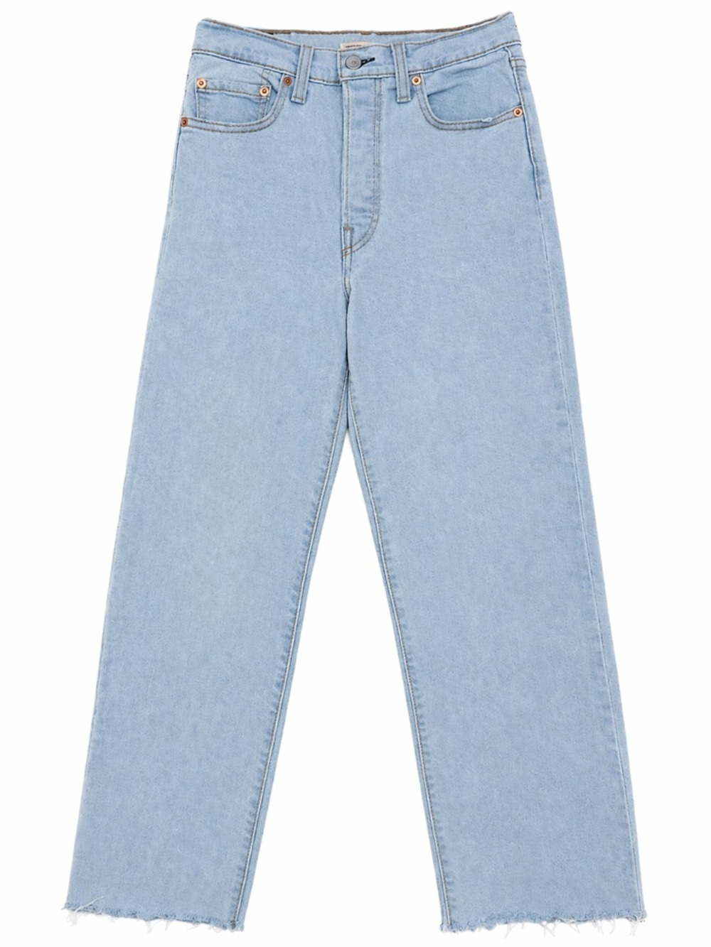 Levi’s Premium Ribcage Straight Ankle Jeans 27 Fall Storm Blue High Rise Crop